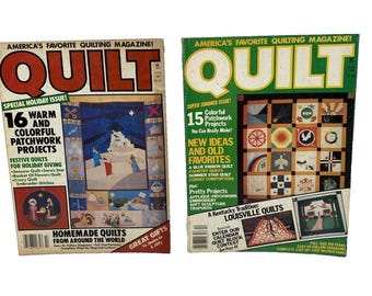 2 Vintage Quilt Magazines Summer & Winter 1981 Quilt Patterns 80's