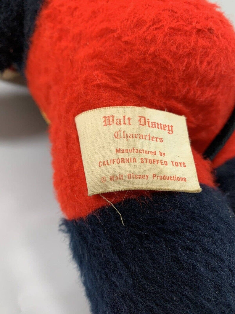 Vintage Walt Disney California Mickey Mouse Stuffed Animal Toy Doll 20" image 7