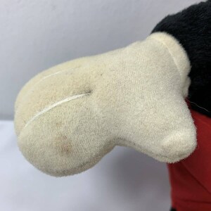 Vintage Disney Mickey Mouse Stuffed Animal Toy Plush Plastic Eyes & Nose image 5