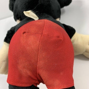 Vintage Disney Mickey Mouse Stuffed Animal Toy Plush Plastic Eyes & Nose image 7