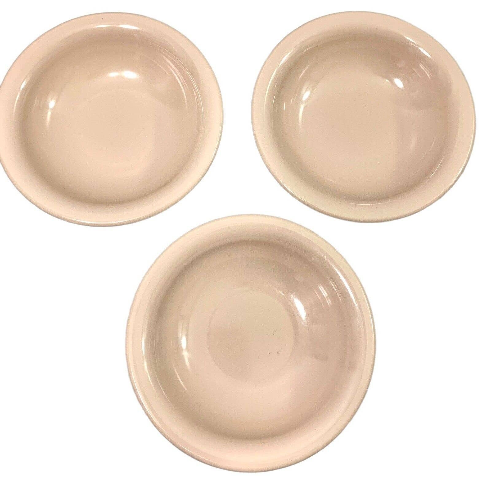 3 Vintage Tupperware Pale Pink Cereal Bowls Melamine Hard Etsy