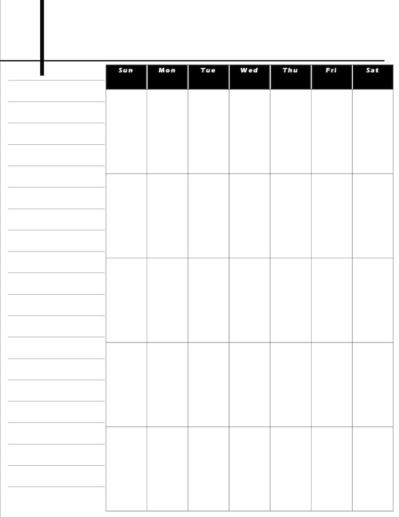 Basic Daily Weekly Monthly Planner Printables - Etsy