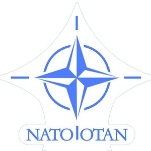 NATO Otan Wappen Flagge LED Deko, BW Emblem Logo Abzeichen Lampe, Nachtlicht, Schlummerlicht personalisiert mit Namen, Abgabgsgeschenke Bild 9