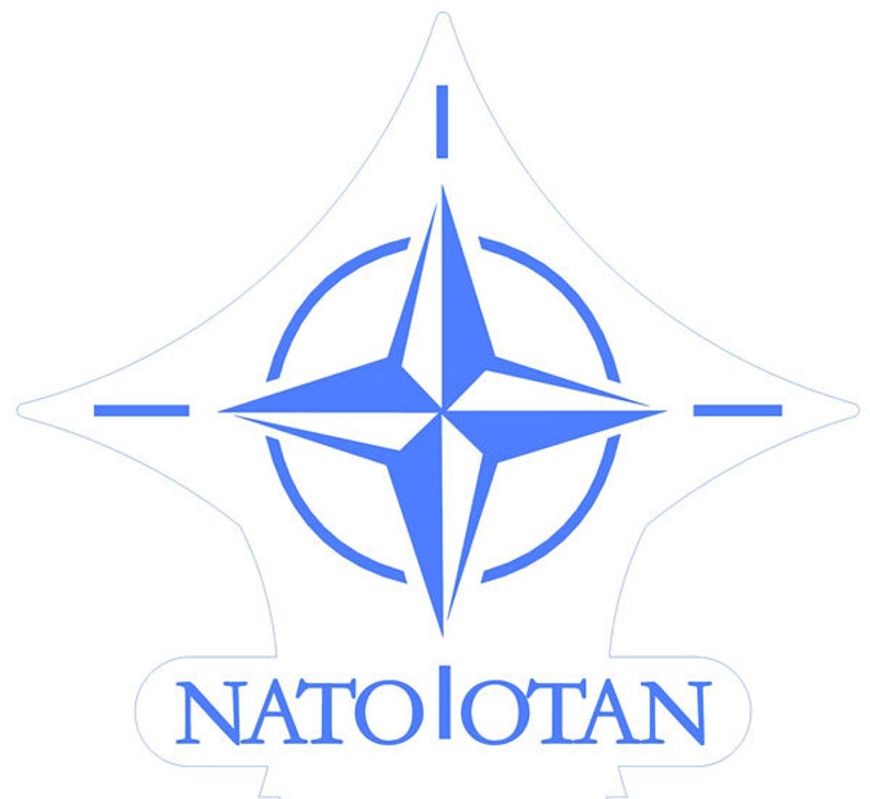 NATO Otan Crest Flag LED Decoration, BW Emblem Logo Badge Lamp, Night Light, Slumber Light Personalized with Name, Gifts image 9