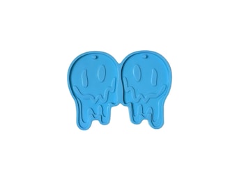 Drippy Ghost Earring Silicone Mold (blue)