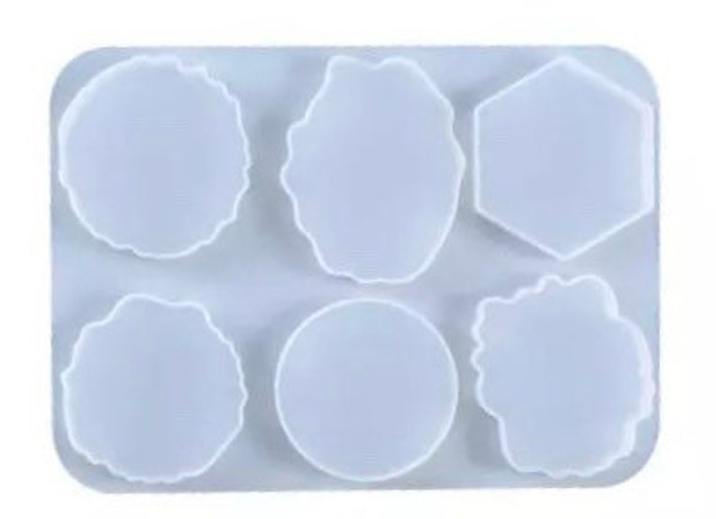 Geode 6 Cavity Clear Silicone Mold