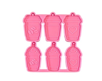 Set of Small Tumbler Cups Silicone Molds (pink)