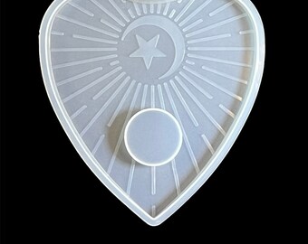 Klare Mond und Stern Ouija Planchette Silikonform