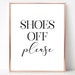 Shoes off Please Sign, Printable Poster, Take Shoes off Please, Remove ...