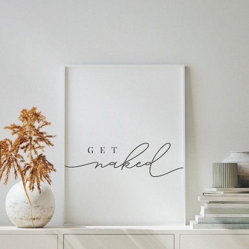 Printable Funny Bathroom Signs Get Naked Print Printable - Etsy