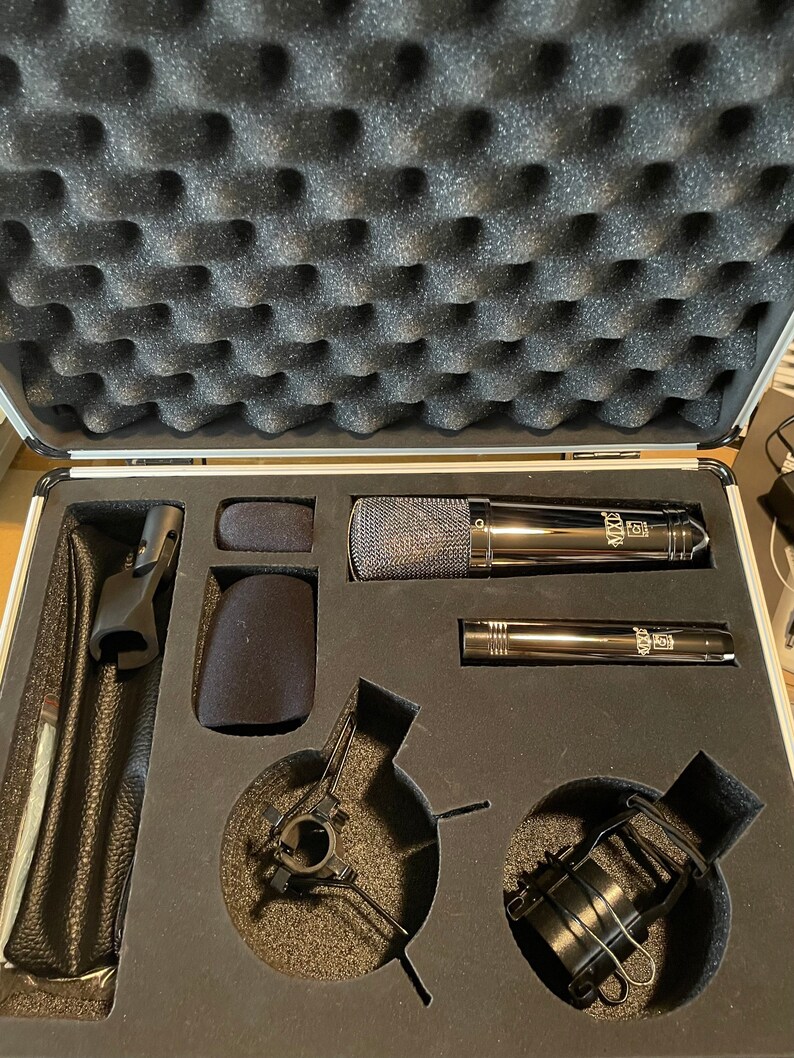 MXL CR 24 2 large and small capsule mic kit Black Chrome image 5