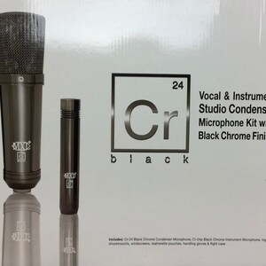 MXL CR 24 2 large and small capsule mic kit Black Chrome image 2