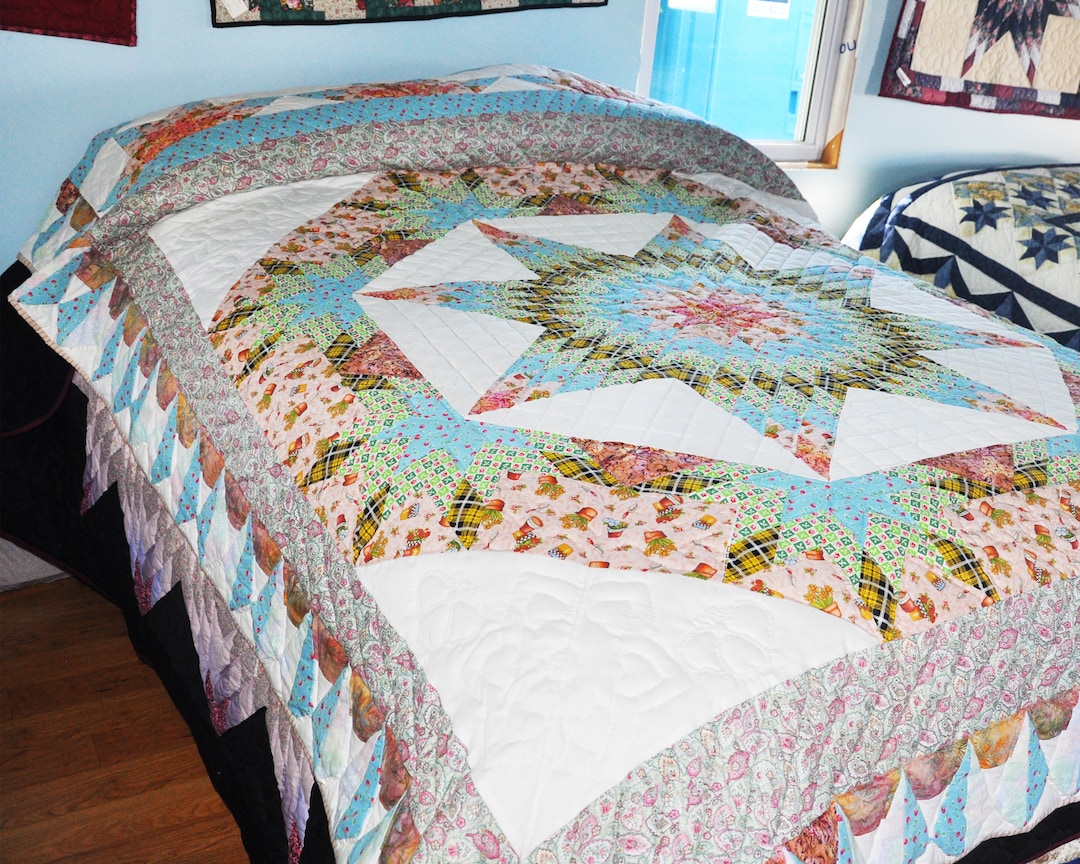 CUSTOM MADE Amish Handmade Quilt Royal Star of Michigan Etsy