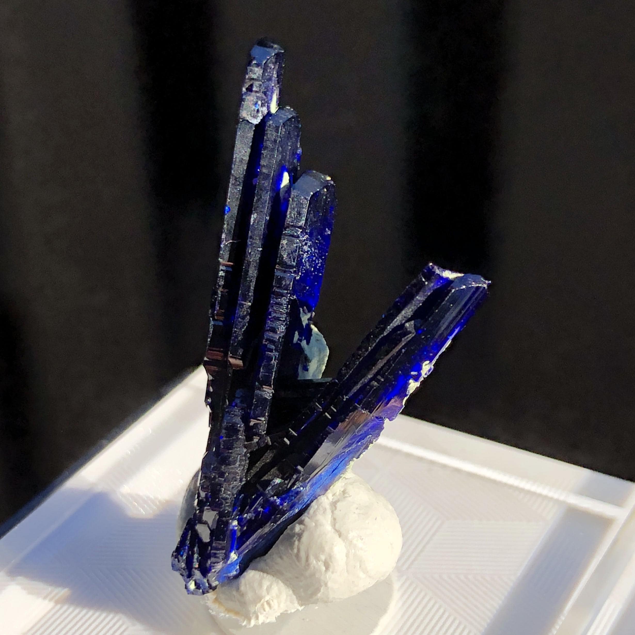 ナミビア、ツメブ鉱山産、3.2 cm アズライト結晶クラスター - Etsy 日本