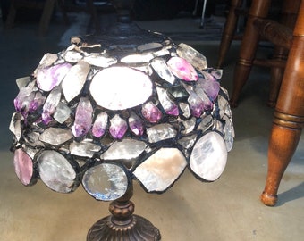 Handmade Crystal and Stone Lamps