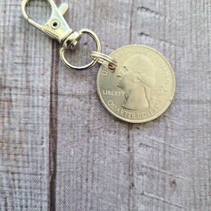Aldi Cart Quarter ~ Shopping Cart Coin ~ Buggy Token ~ Grocery Store Key Chain ~ Cart Keeper Key Ring
