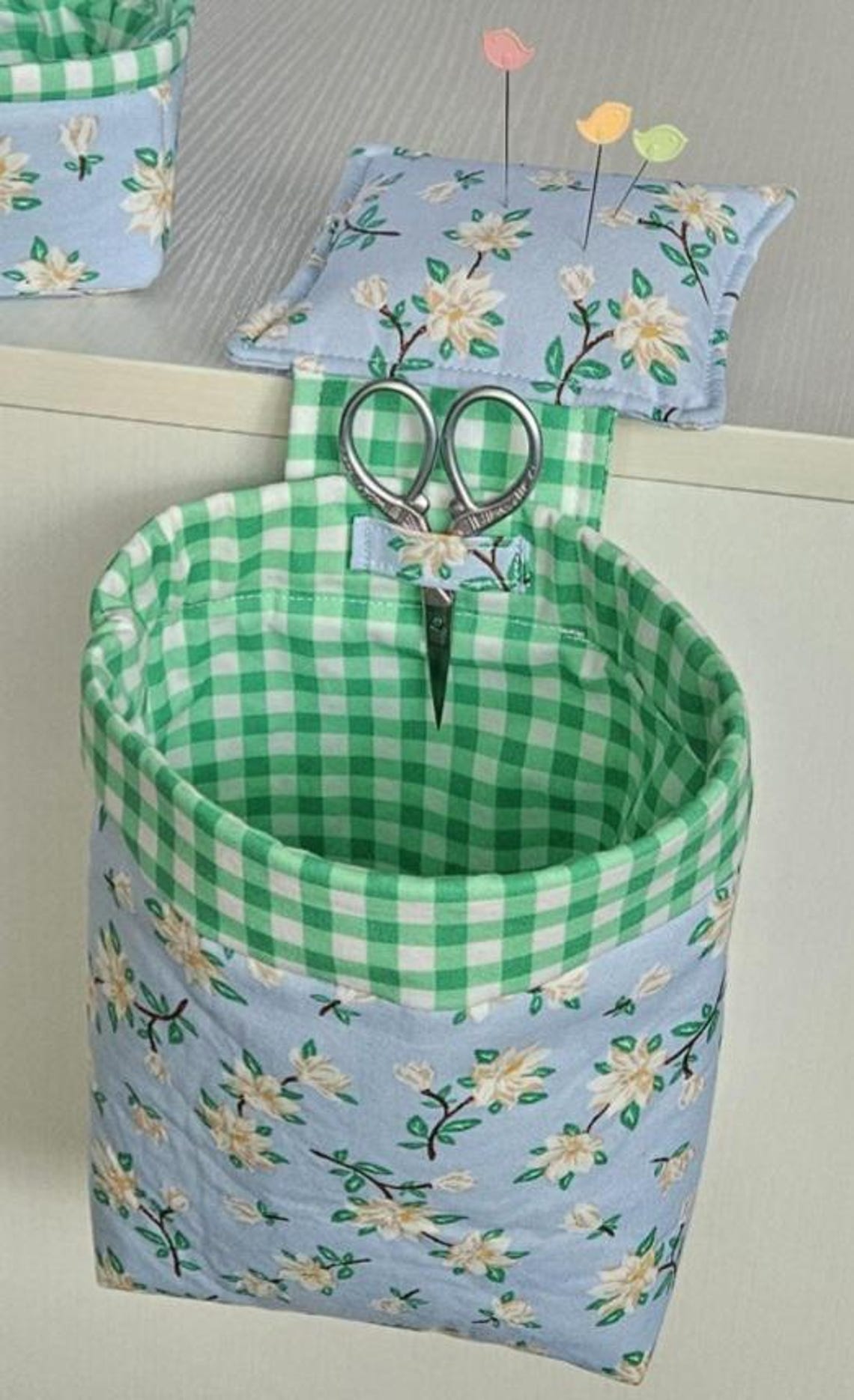 Thread Catcher With Pin Cushion ~ Thread Disposal Bin and Pincushion ...