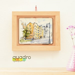 Quadro frame for watercolor sketchbook