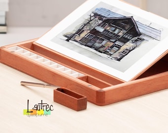 Watercolor Travel Set: A5 Wood Easel Color Box - Lautrec