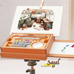 Sagal Color A5-aquareldoos voor op reis