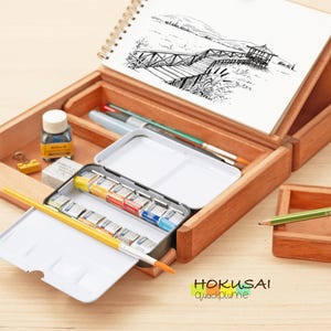 Hokusai A5 Easel Watercolor Box