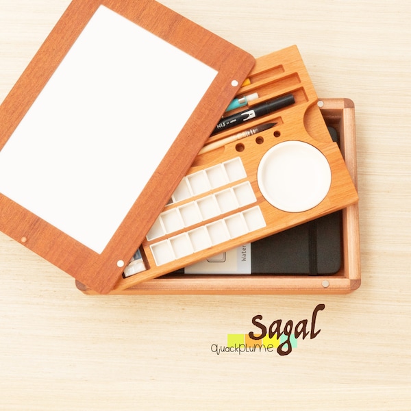 Sagal A5 travel watercolor box