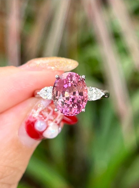 Amazon.com: Xunuo Thai Silver Red Simulation Vintage Ruby Engagement Ring  Big Carat Simple Flower Pattern Square Engagement Female Ring Size 6-10 (6)  : Arts, Crafts & Sewing