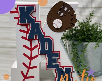 3D Baseball Letter: Rookie of the Year Party Decor