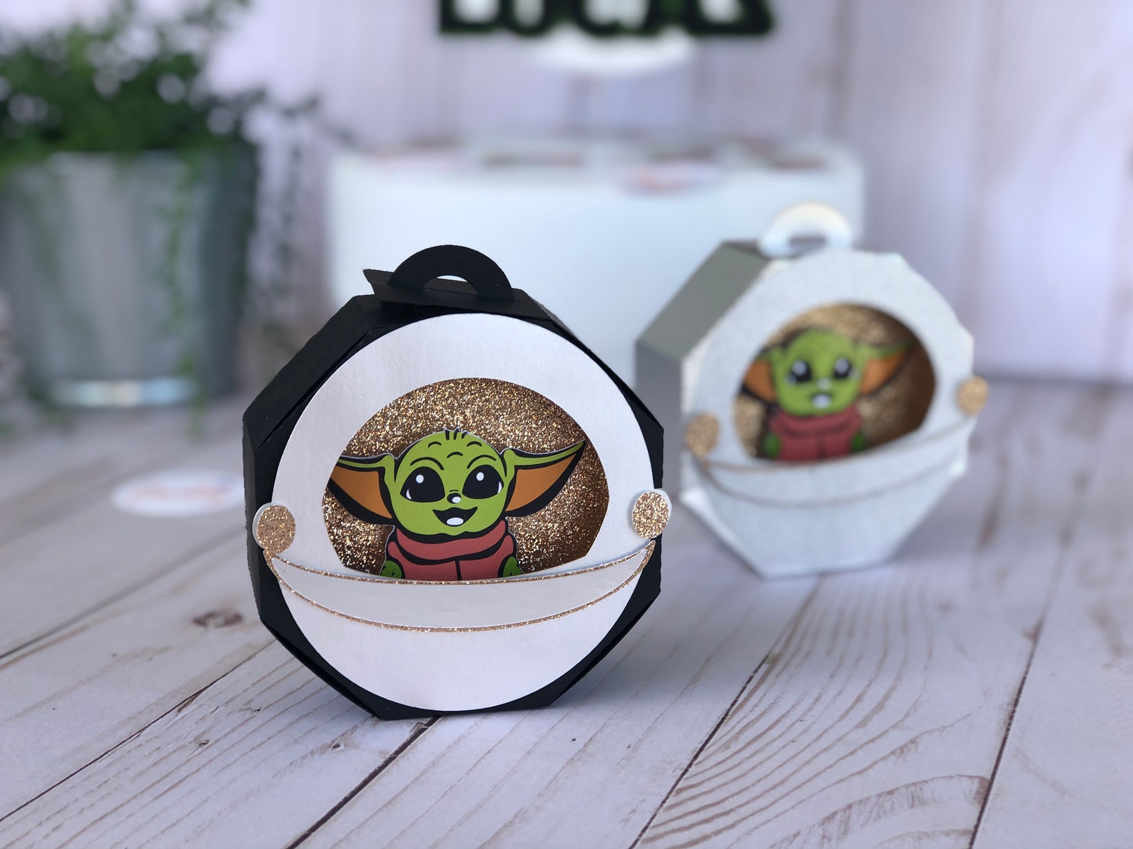 Baby Yoda Favor Boxes Baby Yoda Gift Box Baby Yoda Candy Etsy