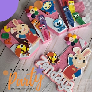 Primeiras letras 3D do bebê, primeiro aniversário da TV do bebê, decoração do quarto, Harry e VocabuLarry, primeiro aniversário do bebê, UM sinal, presente com menos de 30 anos.