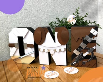 Star Wars Custom 3D Letters: Party & Bedroom Decor