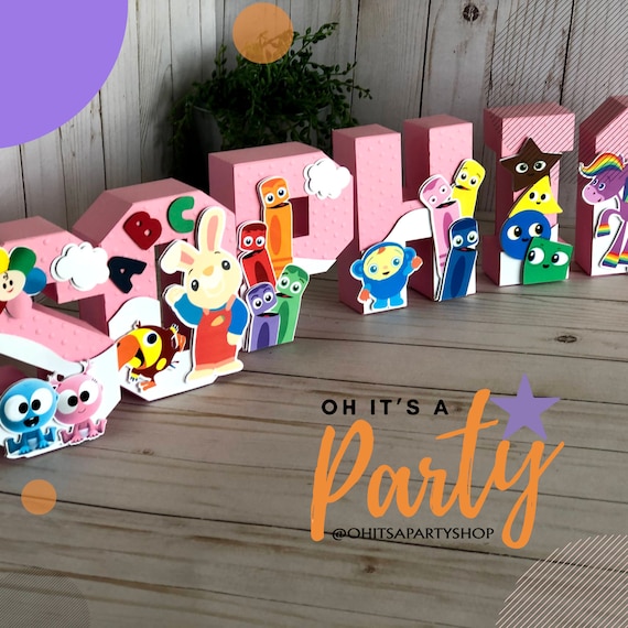 Baby First 3D Letters, Baby First TV Birthday, Bedroom Decor, Harry and  Vocabularry , Baby's First Birthday, ONE Sign, Gift Under 30. 