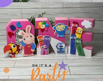 Baby First TV 3D Letters: First Birthday Decor