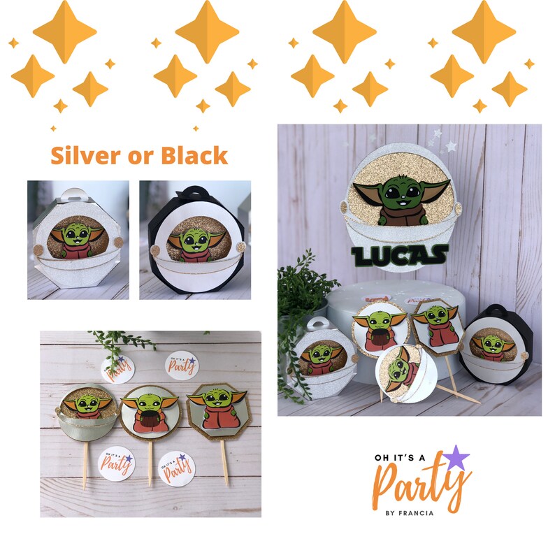 Baby Yoda Favor Boxes Baby Yoda Gift Box Baby Yoda Candy Etsy