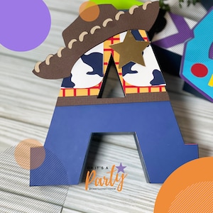 Letras personalizadas de Disney, Decoración de cumpleaños de Toy Story, Letras 3D, El rey león, Fiesta Pooh, Decoración de habitaciones, Letras 3D de Mickey Mouse.