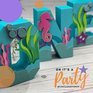 UNO bajo el mar, fiesta de primer cumpleaños, letras 3D UNO o DOS, decoración de habitación, cumpleaños en el mar, accesorios para aplastar pasteles, decoraciones para fiesta salvaje.
