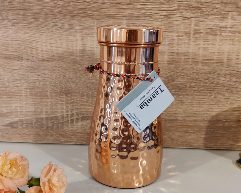 Pure Copper Pot With Removable Lid Hammered Copper Pot Etsy