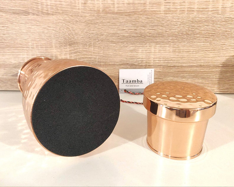 Pure Copper Pot With Removable Lid Hammered Copper Pot Etsy