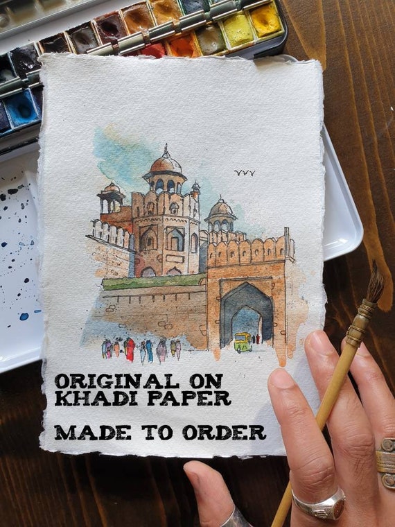 How to Draw Red Fort - YouTube