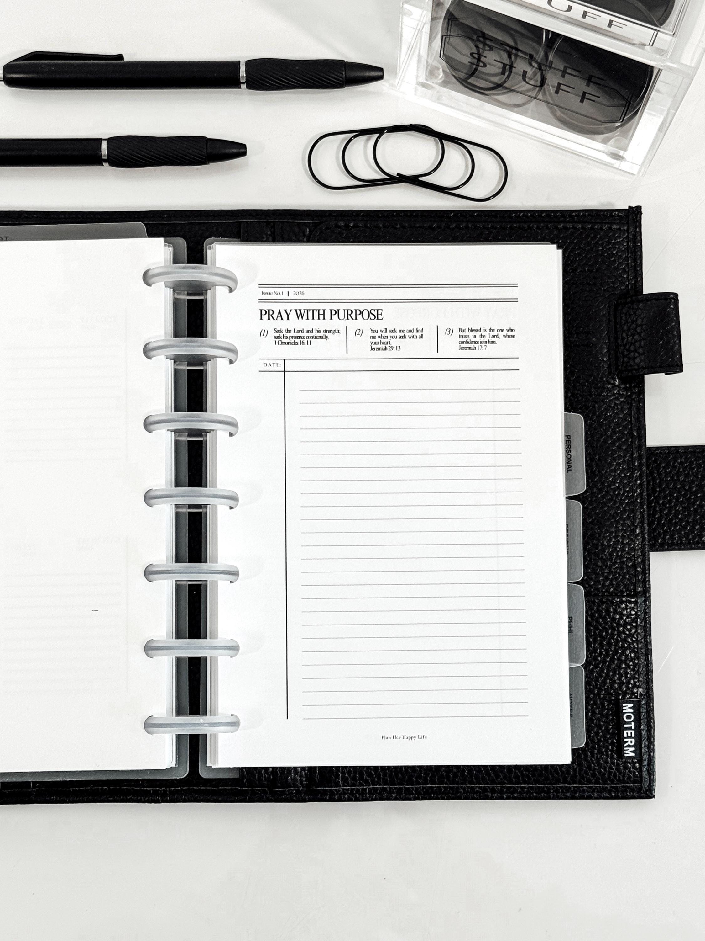 Pray With Purpose Inserts, Bible Study Planner Inserts, Bible ...