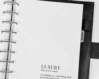 Luxury, Elegance Definition, Happy Planner, Half Letter, A5, Personal, Louis Vuitton GM & MM Agenda, Planner Dashboards, Planner Inserts