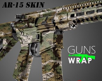 Gunskins Ar 15 Rifle Skin Camouflage Gun Wrap Gs Military Etsy