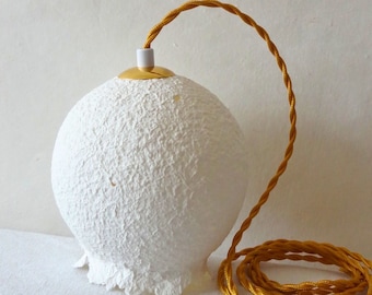 Lampe en papier de soie recyclé Baladeuse à poser, suspendue, murale -   Lampe nomade  boho éco-responsable - Lampe décorative & artisanale