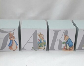 peter rabbit abc wooden blocks
