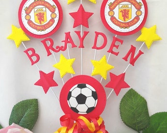 Manchester United Cake Topper Etsy
