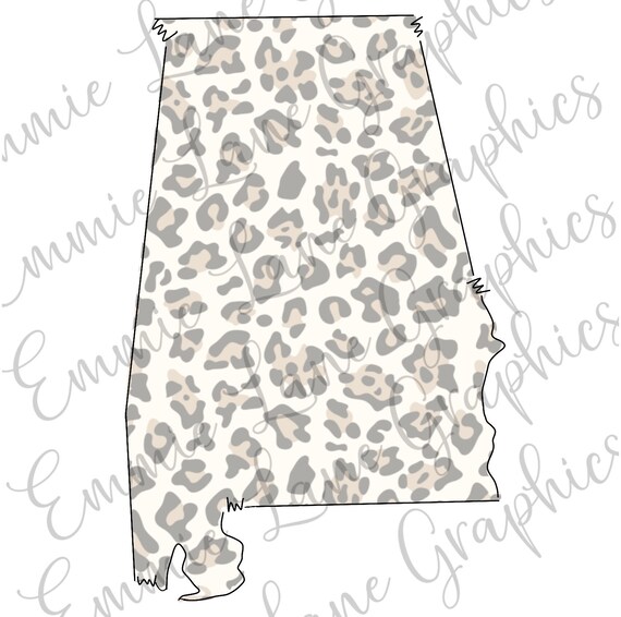 Alabama Cheetah PNG Sublimation printable instant download
