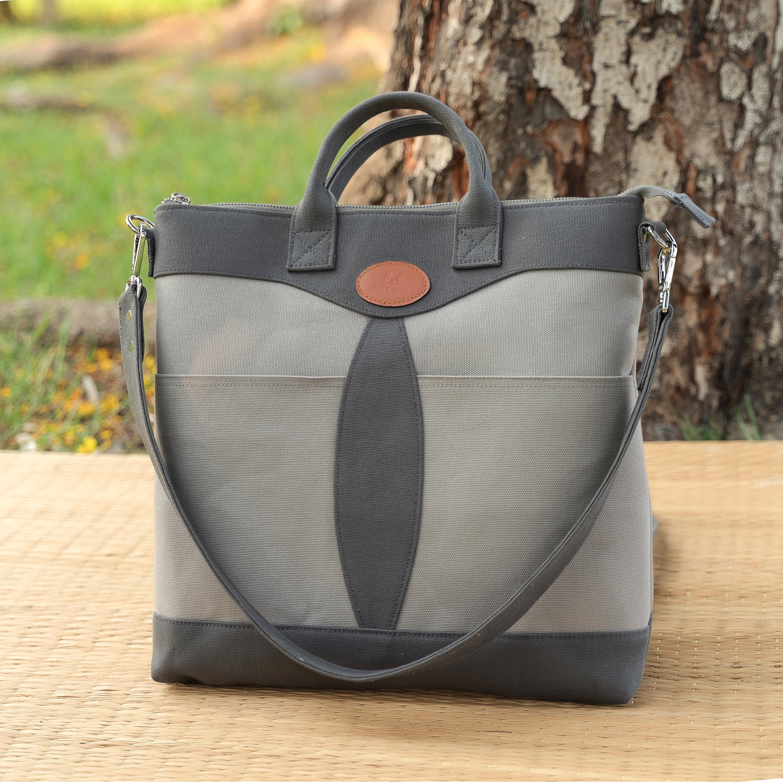 Grey Convertible Unisex Canvas Backpack Unisex Shoulder Bag - Etsy
