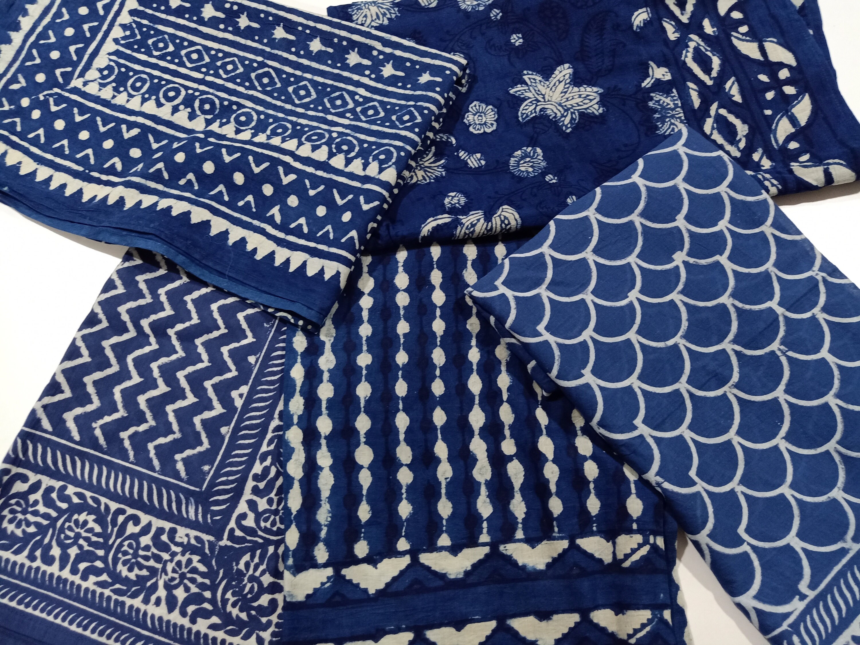 Wholesale Lot Indian Cotton Hand Block Print Scarf Handmade Etsy