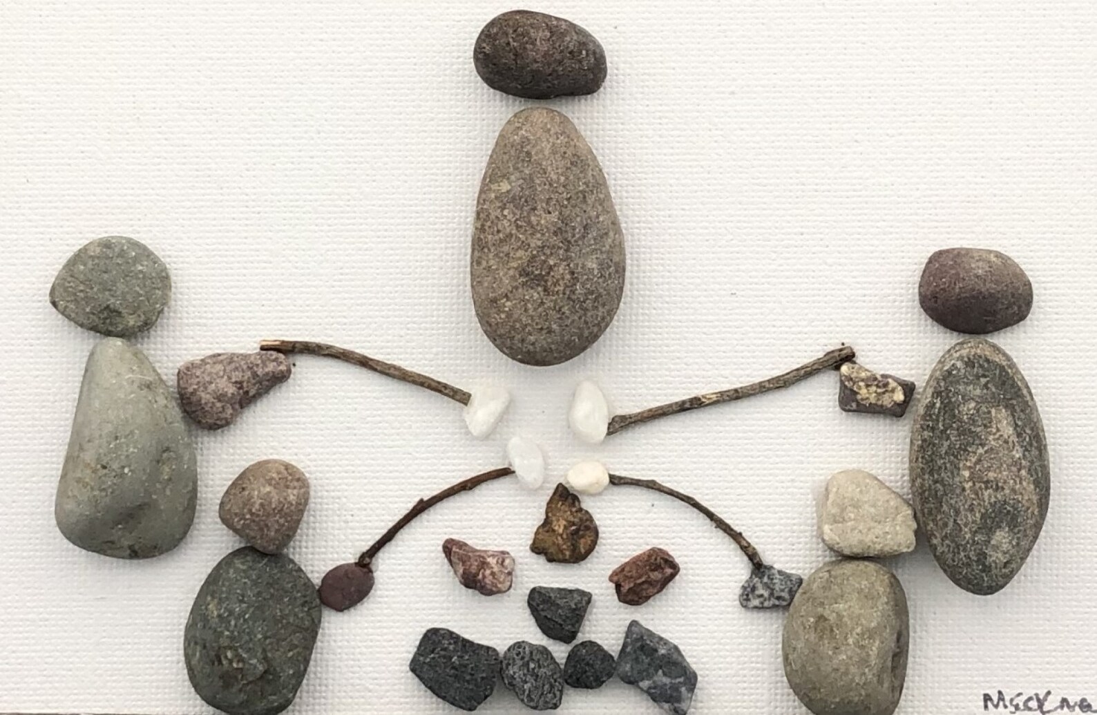 Father's Day Pebble Art, Dad Rock Art, Dad Camping, Father Campfire Art ...
