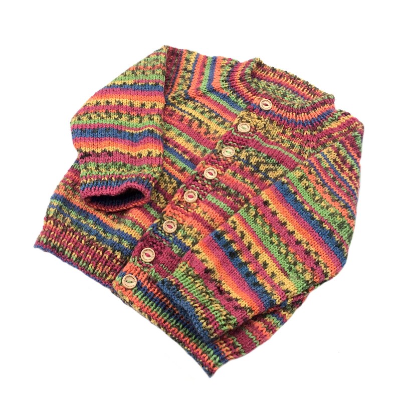 Rainbow Baby Blue Ruffle Sleeve Sweater main image 1
